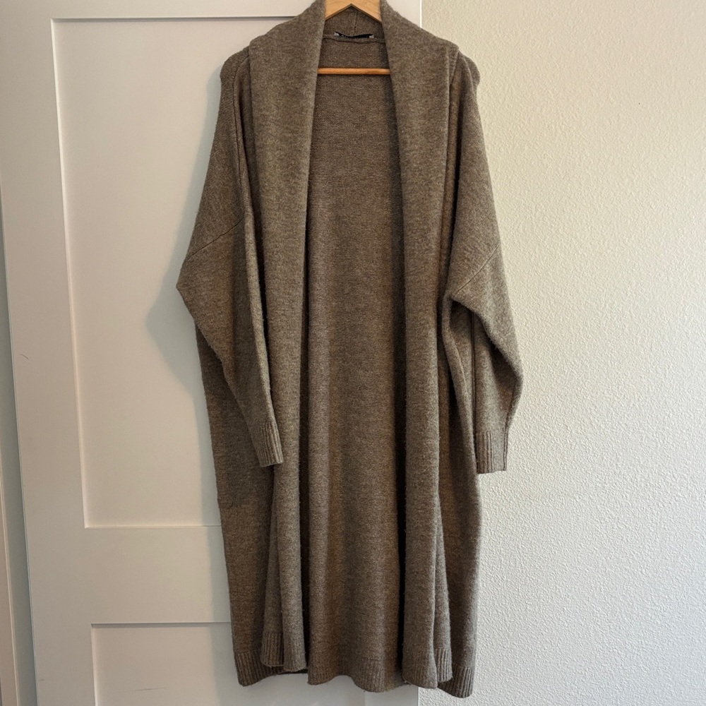 Zara Cozy Brown Women's Maxi Sweater